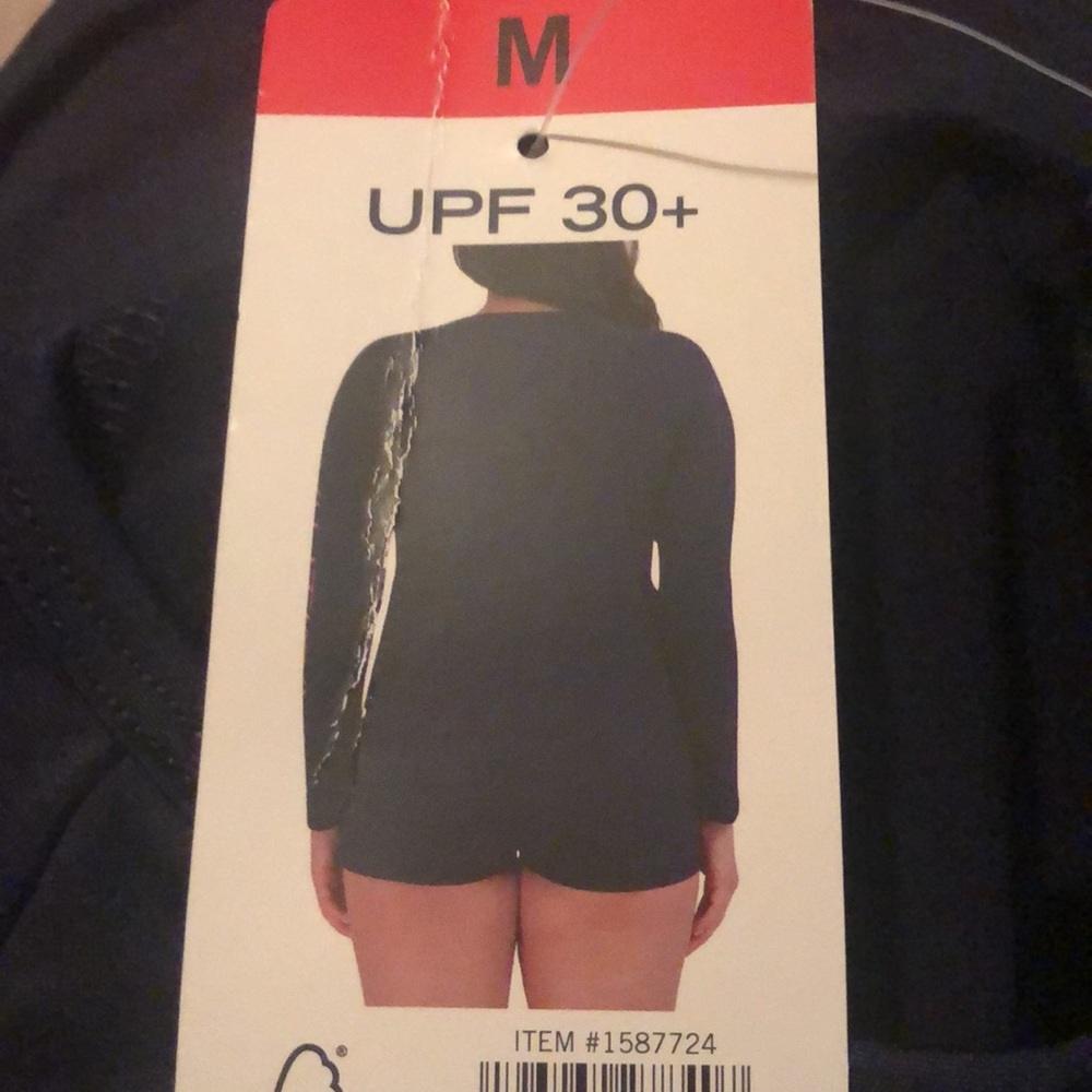 NAUTICAL SWIM RASH GAURD LONG SLEEVE TOP - Picture 9 of 10